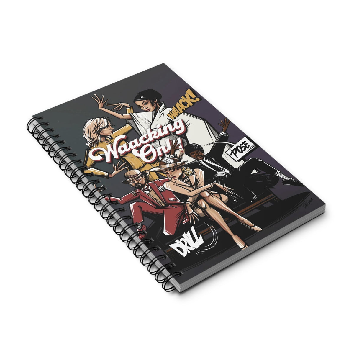 Waacking Dancer Spiral Journal — Dance Notebook & Class Gift
