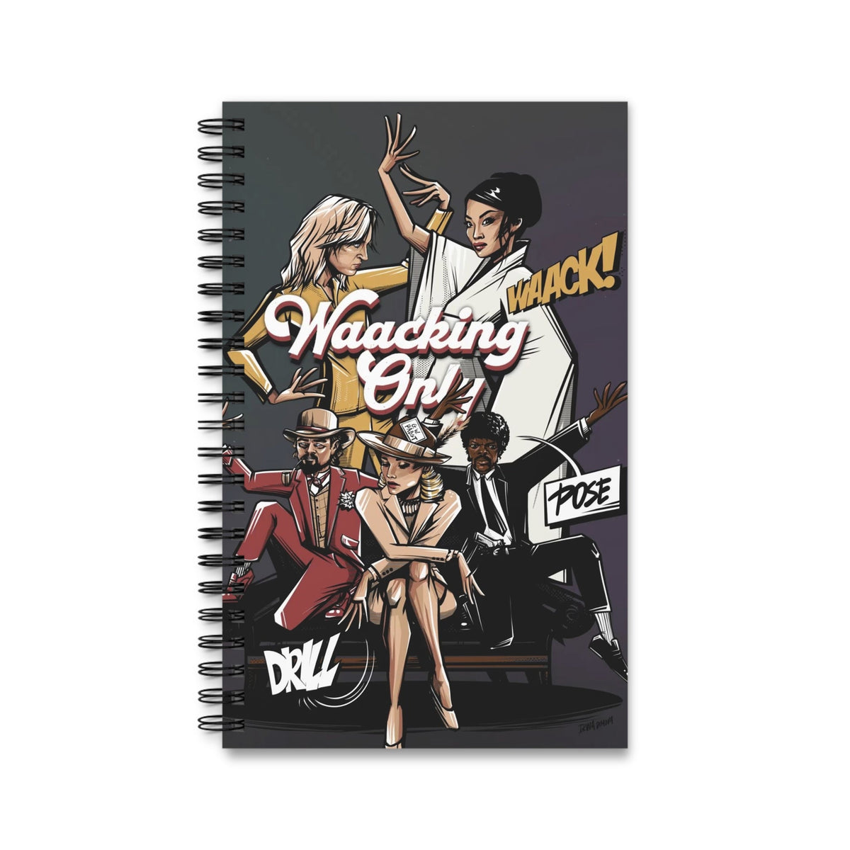 Waacking Dancer Spiral Journal — Dance Notebook & Class Gift