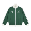waacking Contrast Side Stripe Fleece Track Jacket