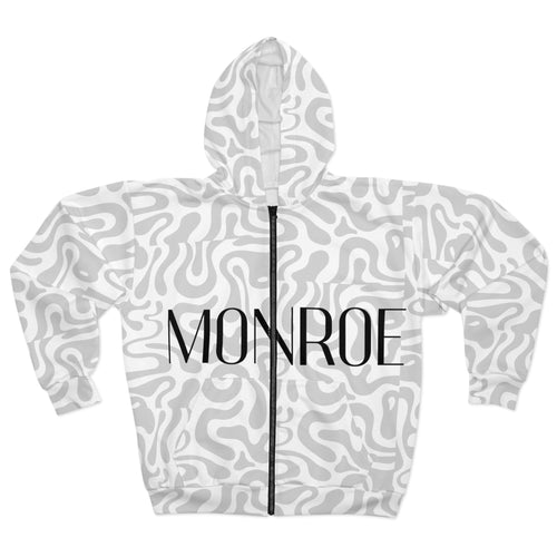Bold Statement Zip Hoodie — Casual Street-Style Comfort, Personalized Gift for Fall