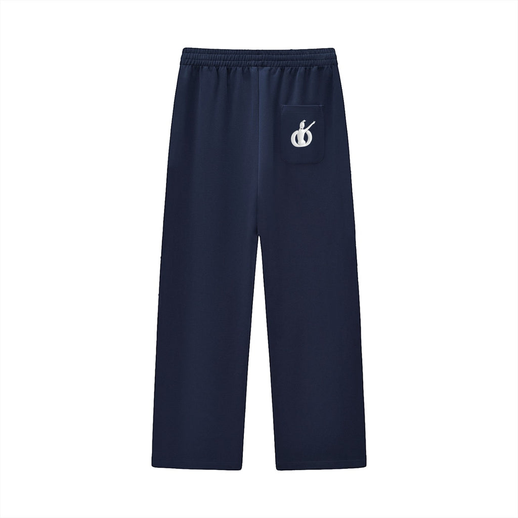 Curved Stripe Straight Sweatpants