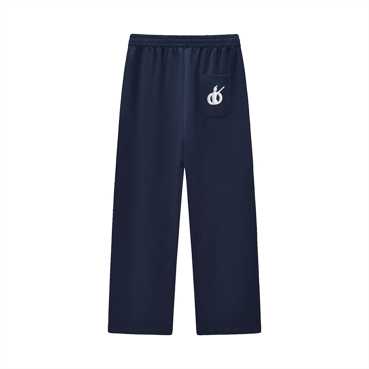 Curved Stripe Straight Sweatpants