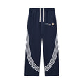 Curved Stripe Straight Sweatpants