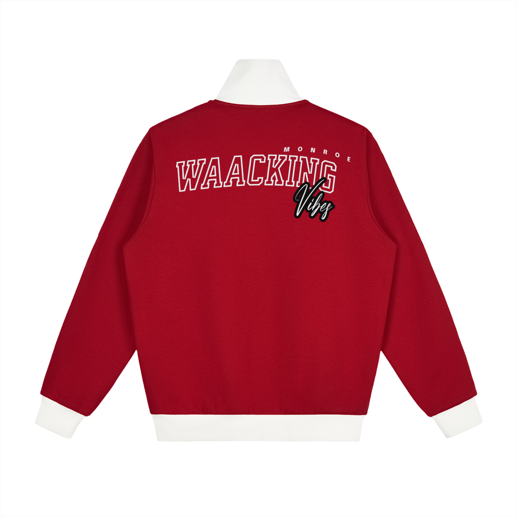 waacking Contrast Side Stripe Fleece Track Jacket