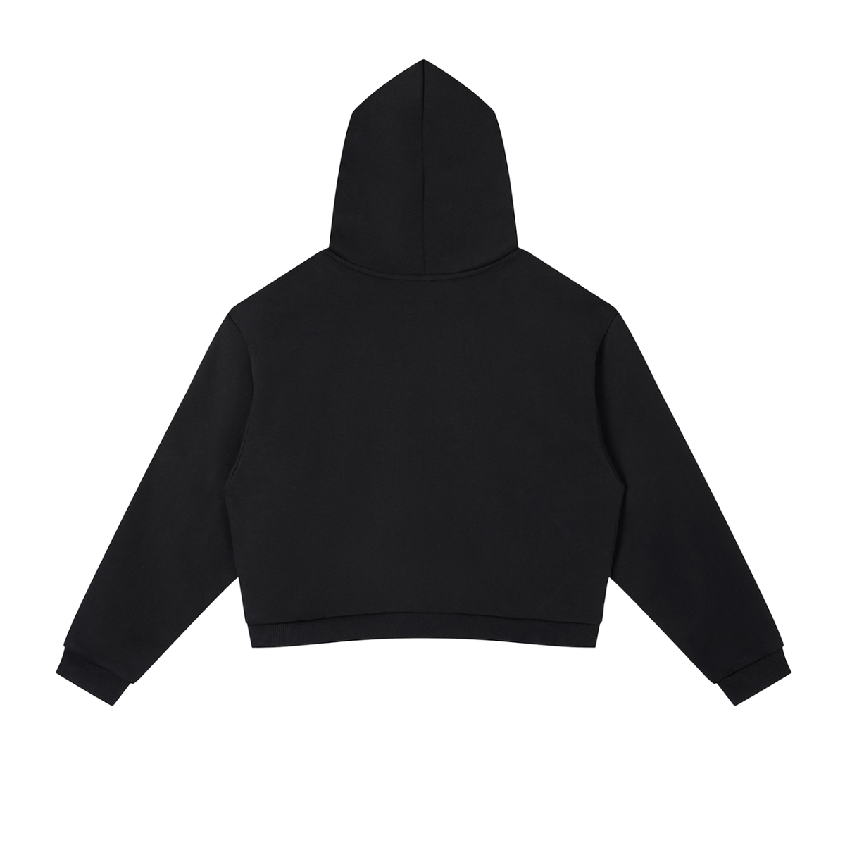 Contrast Side Stripe Cropped Hoodie