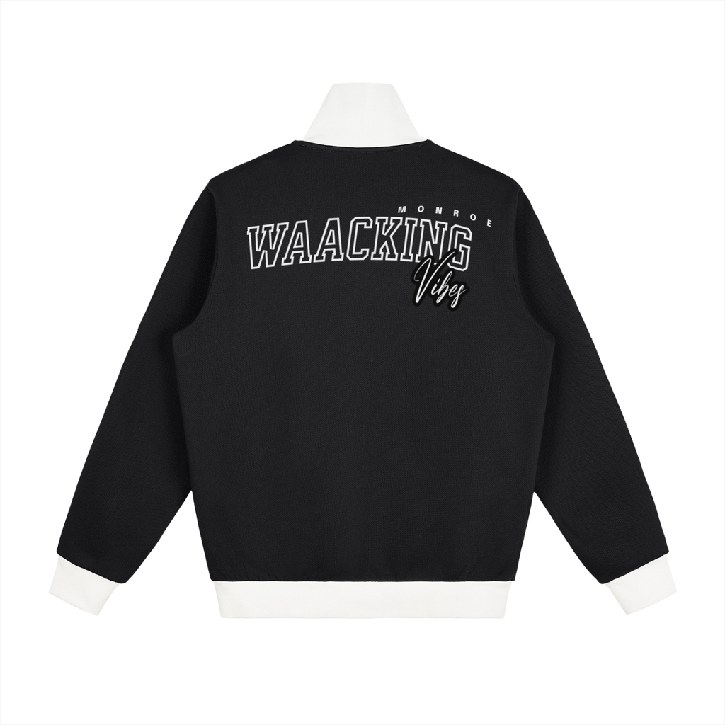 waacking Contrast Side Stripe Fleece Track Jacket