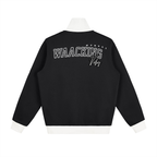 waacking Contrast Side Stripe Fleece Track Jacket
