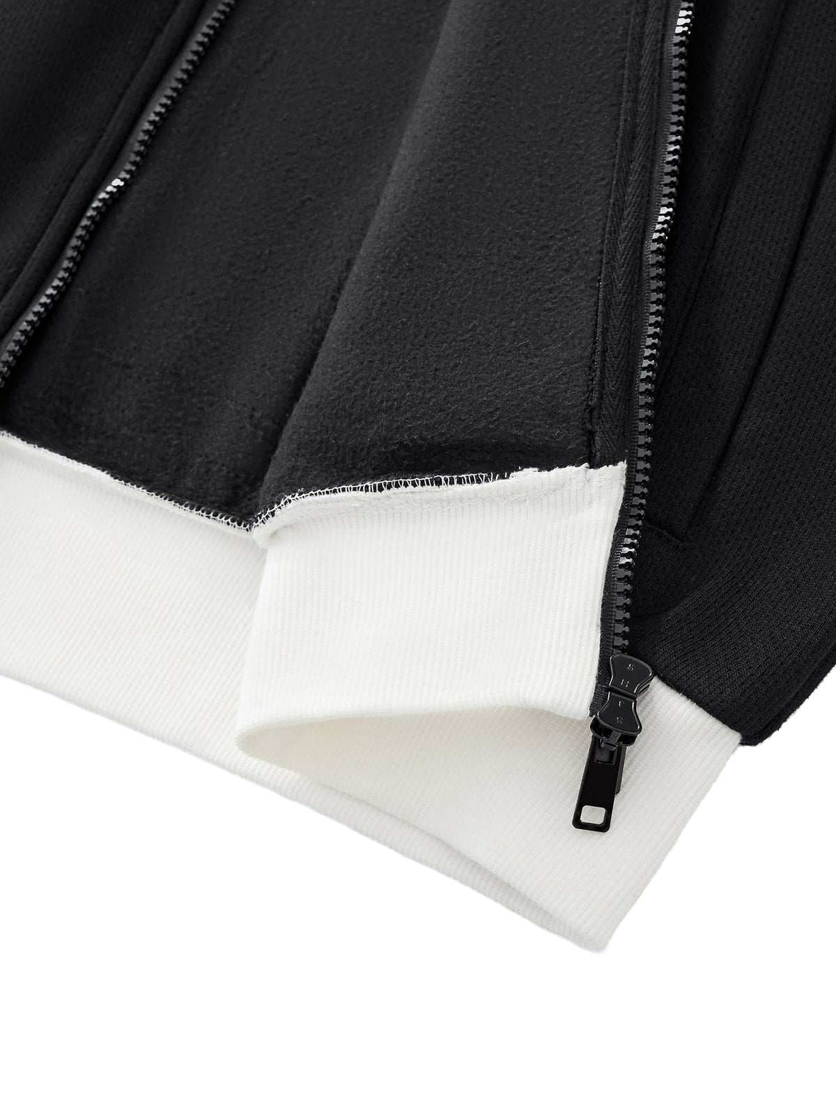 waacking Contrast Side Stripe Fleece Track Jacket