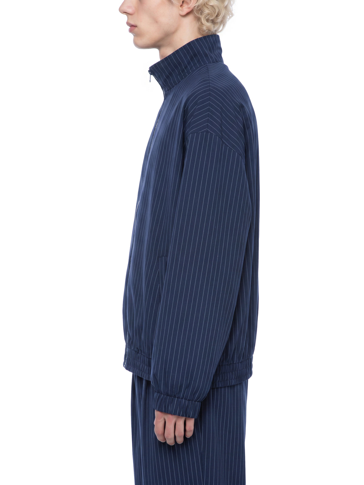 Unisex Striped Full-Zip Track Jacket