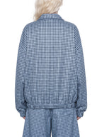 Unisex Plaid Quarter-Zip Sweatshirt