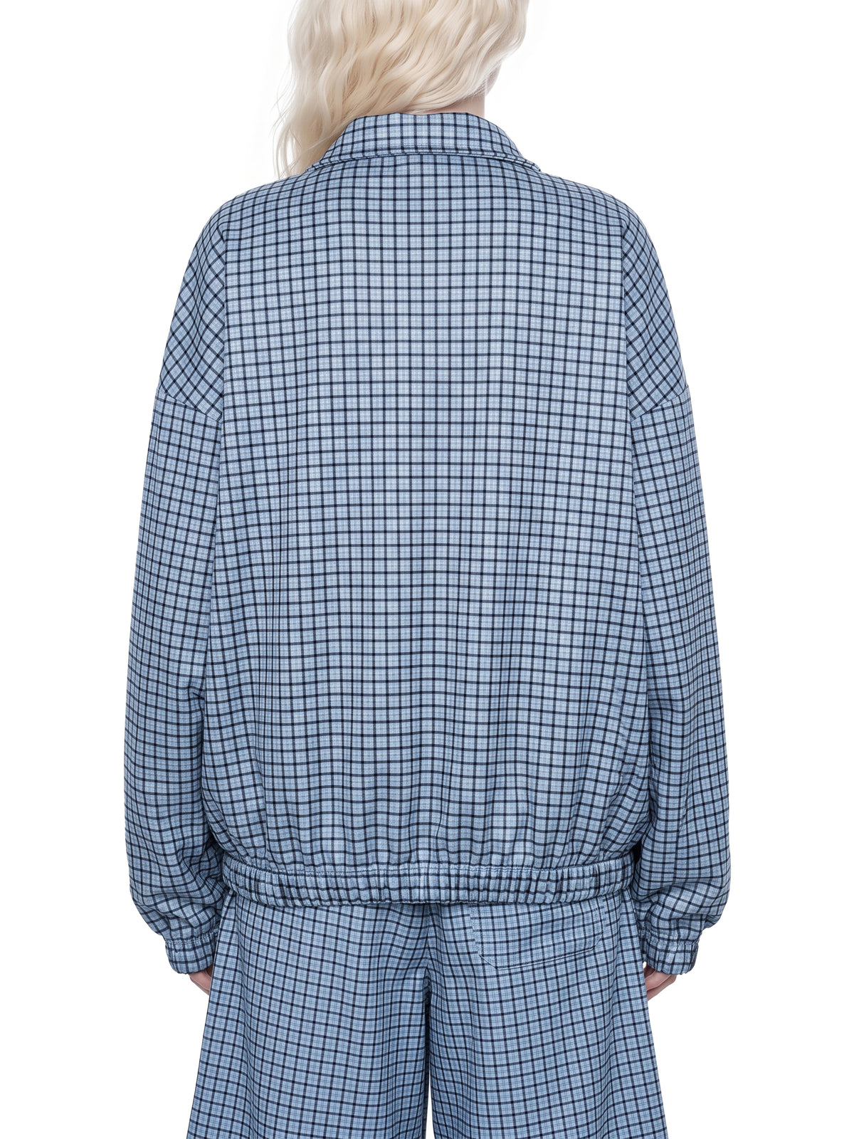 Unisex Plaid Quarter-Zip Sweatshirt