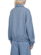 Unisex Plaid Quarter-Zip Sweatshirt