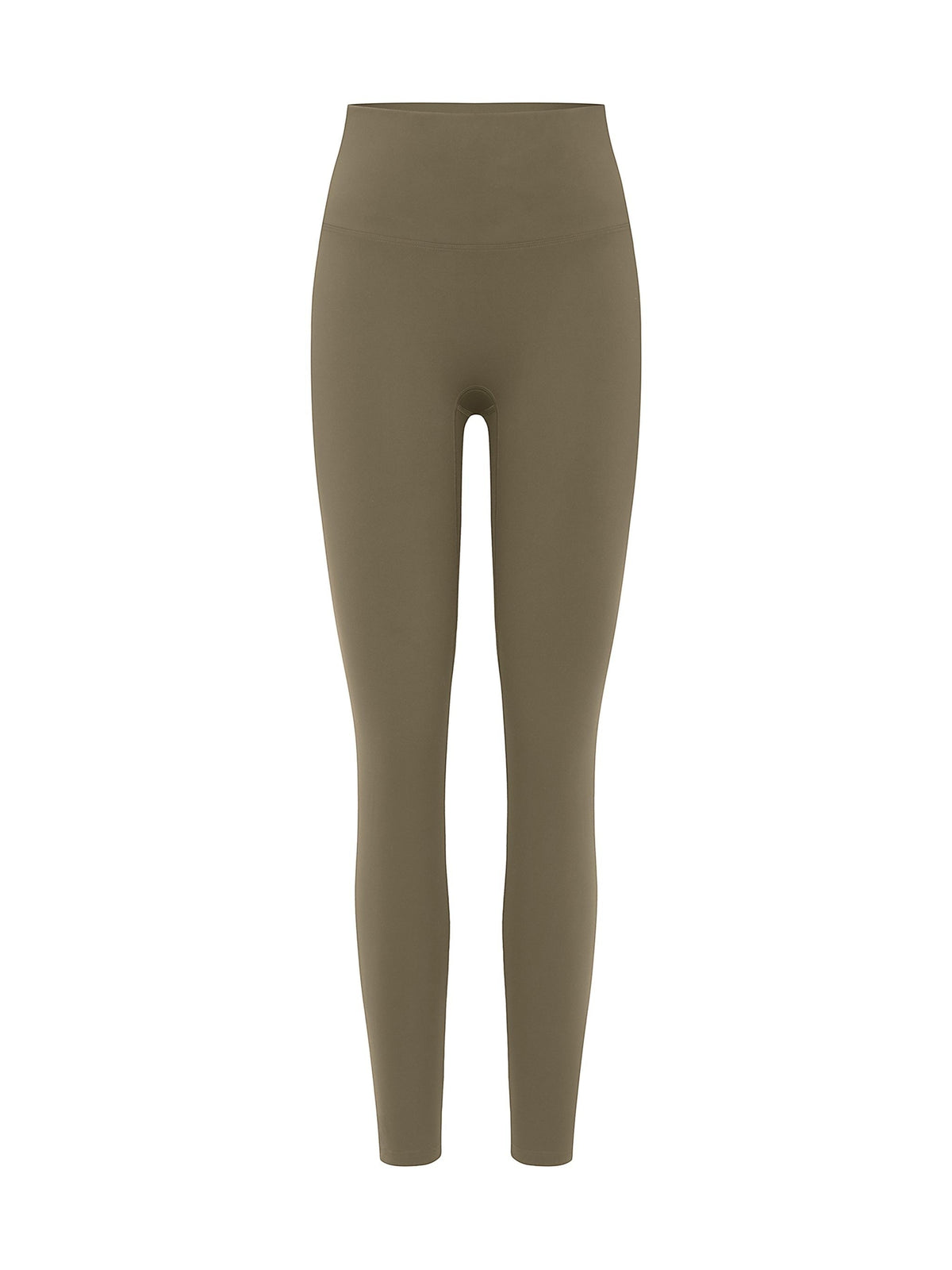 MONROE STORE olive green high-waisted skinny yoga leggings for women, ideal for gym or home wear.