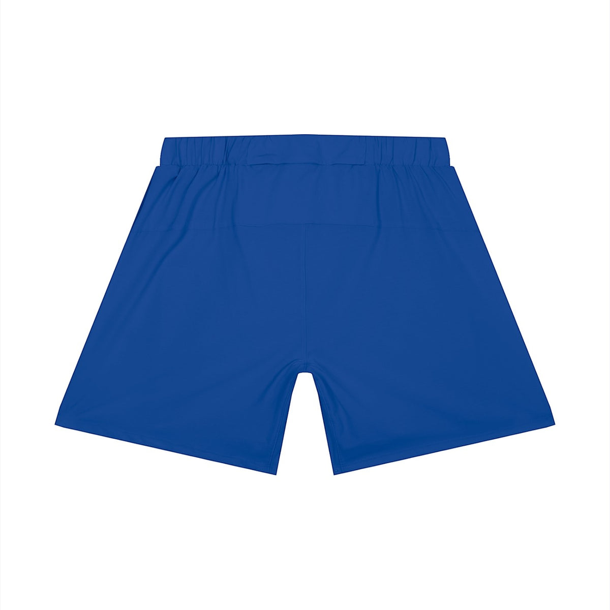 Pantalones cortos deportivos MONROE STORE de corte holgado en color azul, fabricados en poliéster y elastano.