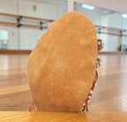 Suela de ante antideslizante de zapato de baile latino con adornos de diamantes de MONROE STORE